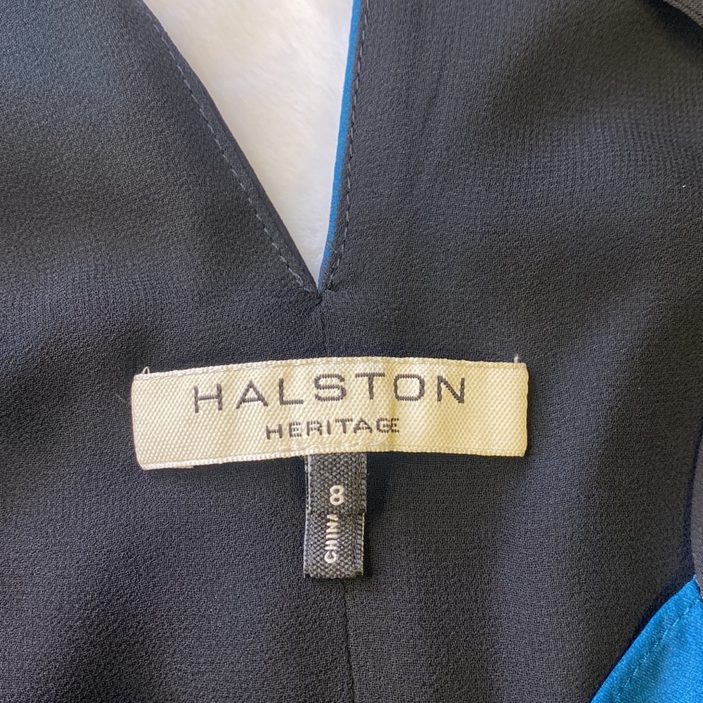 Halston Heritage Blue Maxi Dress - Picture 6 of 7